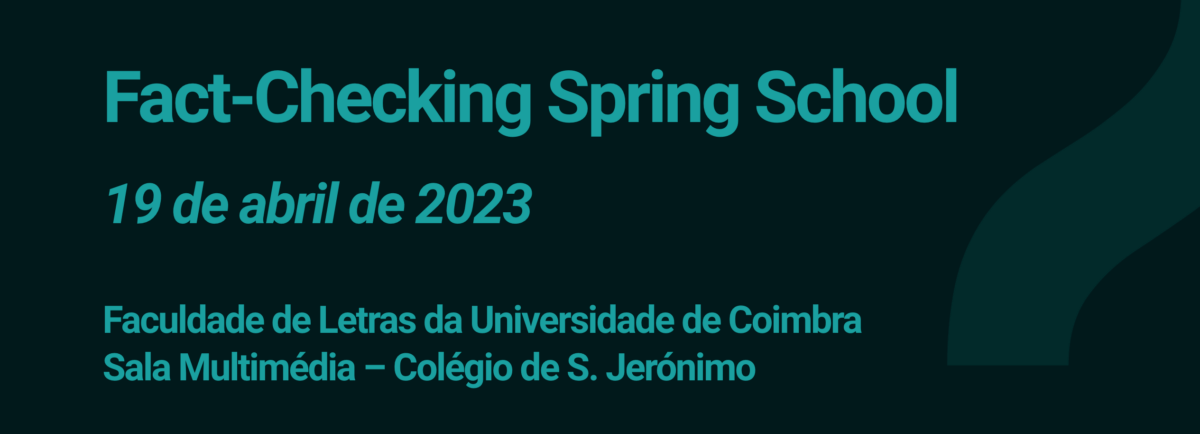 Fact-checking spring school na Universidade de Coimbra